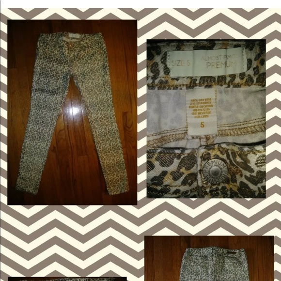 Almost Famous Denim - Almost Famous Jeans Animal Print Skinny Sz 6x30”